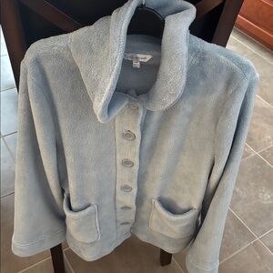 Cuddle Down plush Soft Blue Teddy Jacket